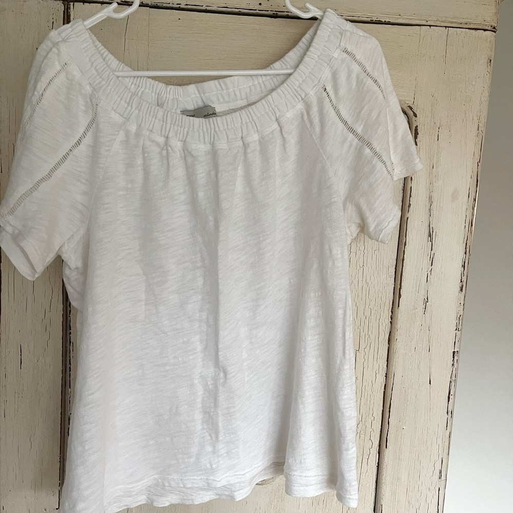 Anthropology short sleeve top size M